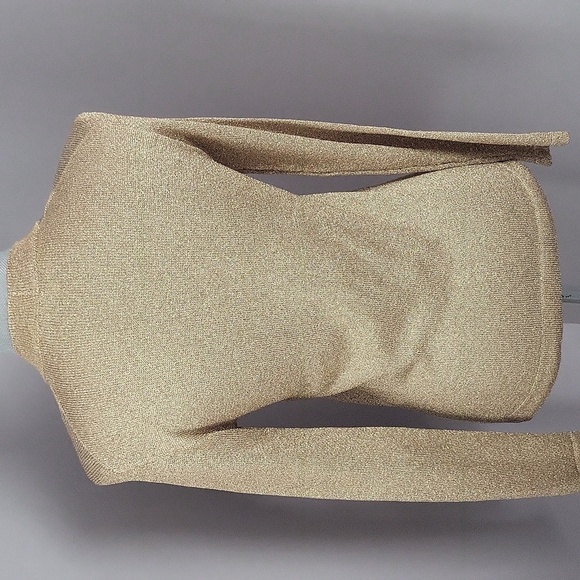 Hudson's Bay Company Vintage Gold Metallic Cardigan - Picture 6 of 12